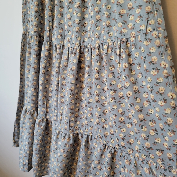 NWT Baltic Born Blue Floral Smocked Bodice Dress | S - Picture 3 of 11